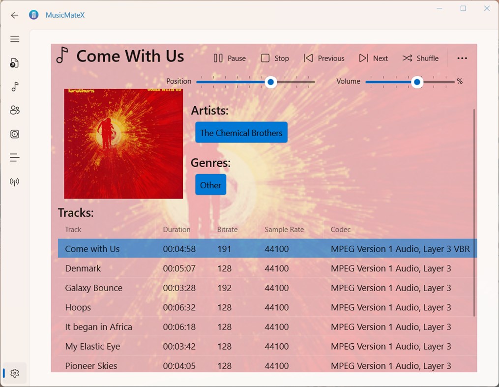 #5. MusicMateX (Windows) 게시자: wolfSYS