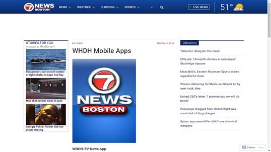 WHDH TV 7 NewsStream screenshot 1