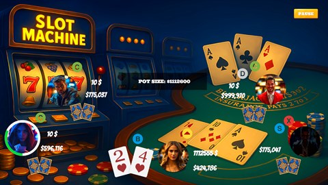 Poker Blackjack Slots machine - Casino Experience