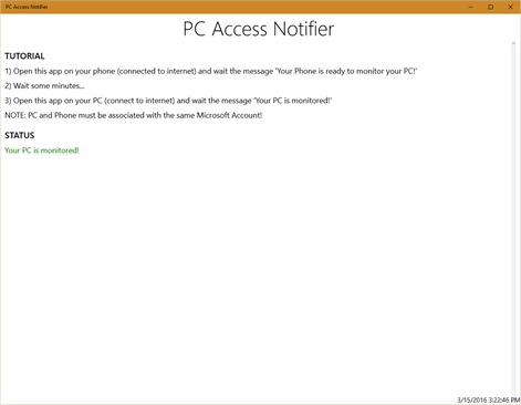 PC Access Notifier Screenshots 1