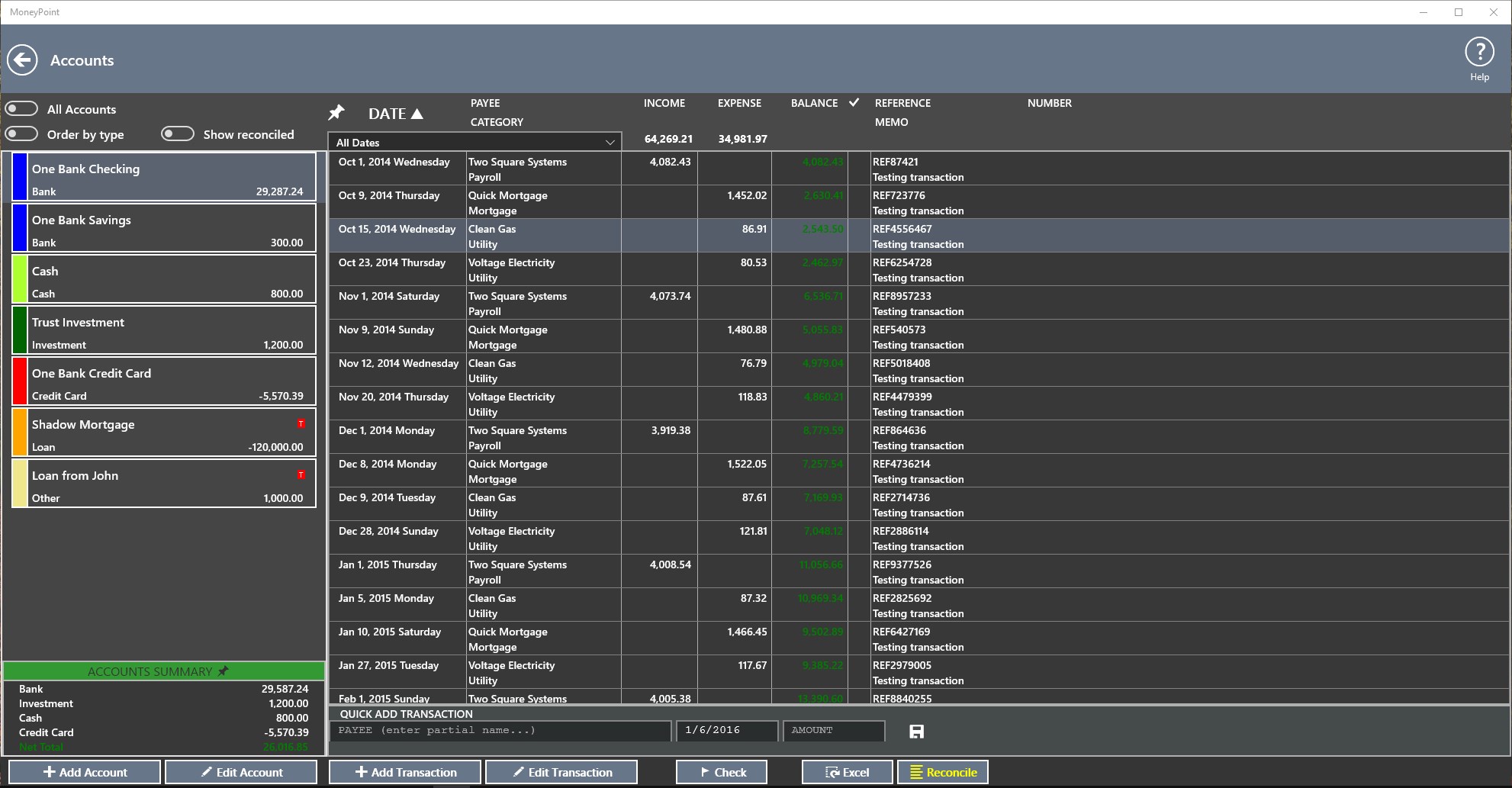 MoneyPoint for Windows 10