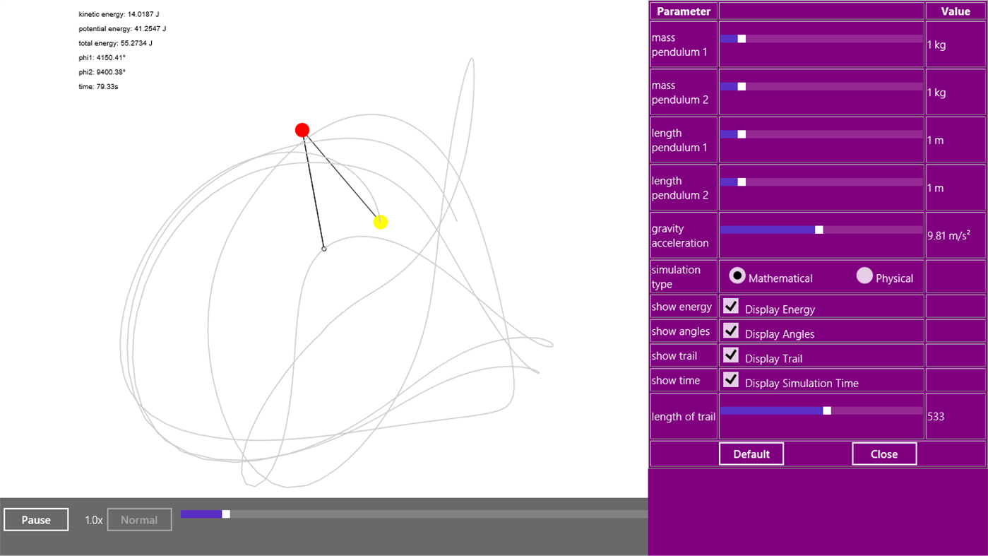 #1. Double Pendulum (Windows) 由: Ptahmose