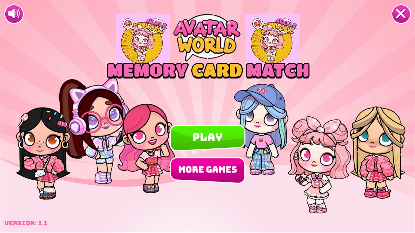 #2. Avatar Girls Memory Card Match (Windows) 由: Ken Coloring