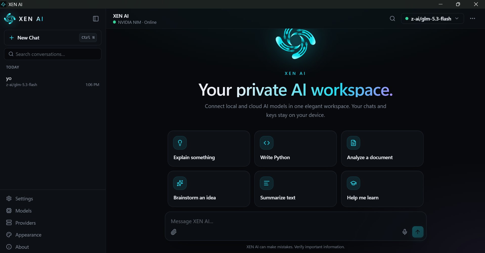 Xen ai screenshot