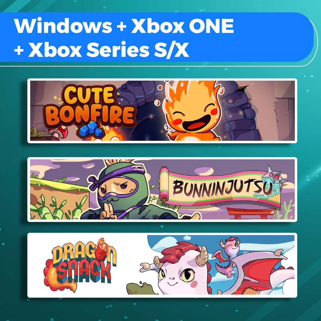 Cute Bonfire + Bunninjutsu + Dragon Snack (Bundle)