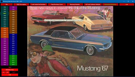 Mustang Sales Brochures 1964-2019 screenshot 1