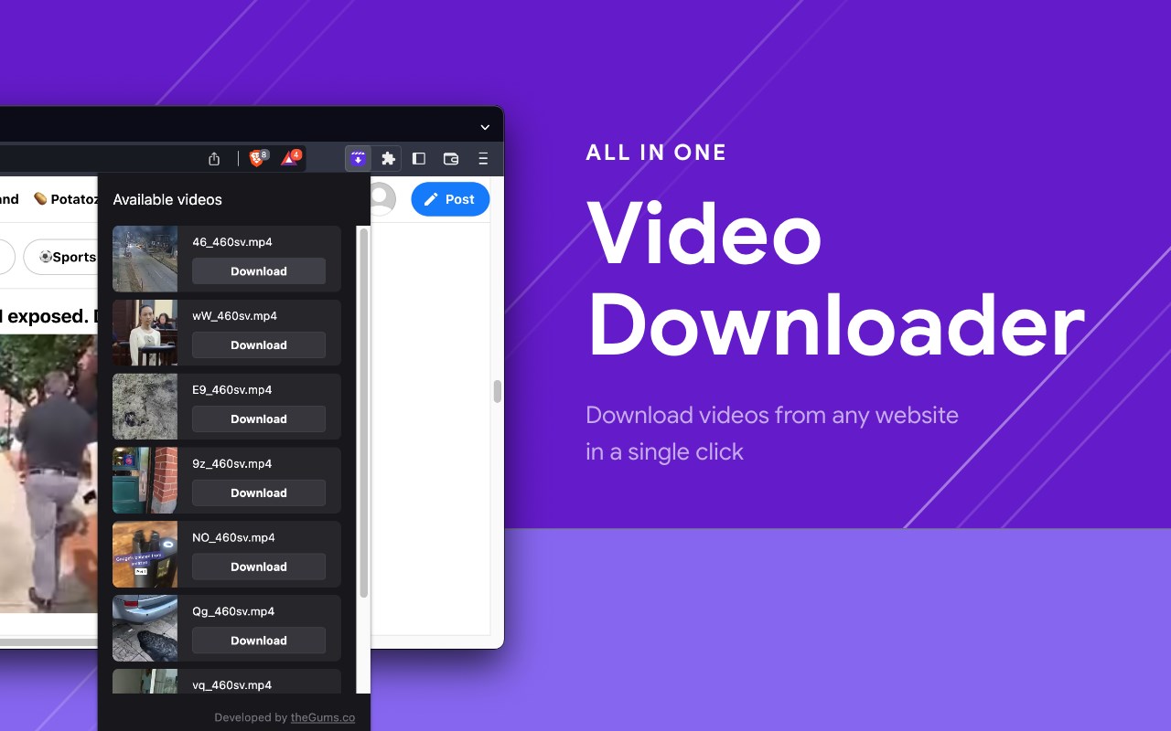 All-in-one Video Downloader promo image