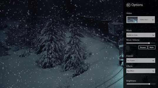 Animated snowfall free screenshot 1