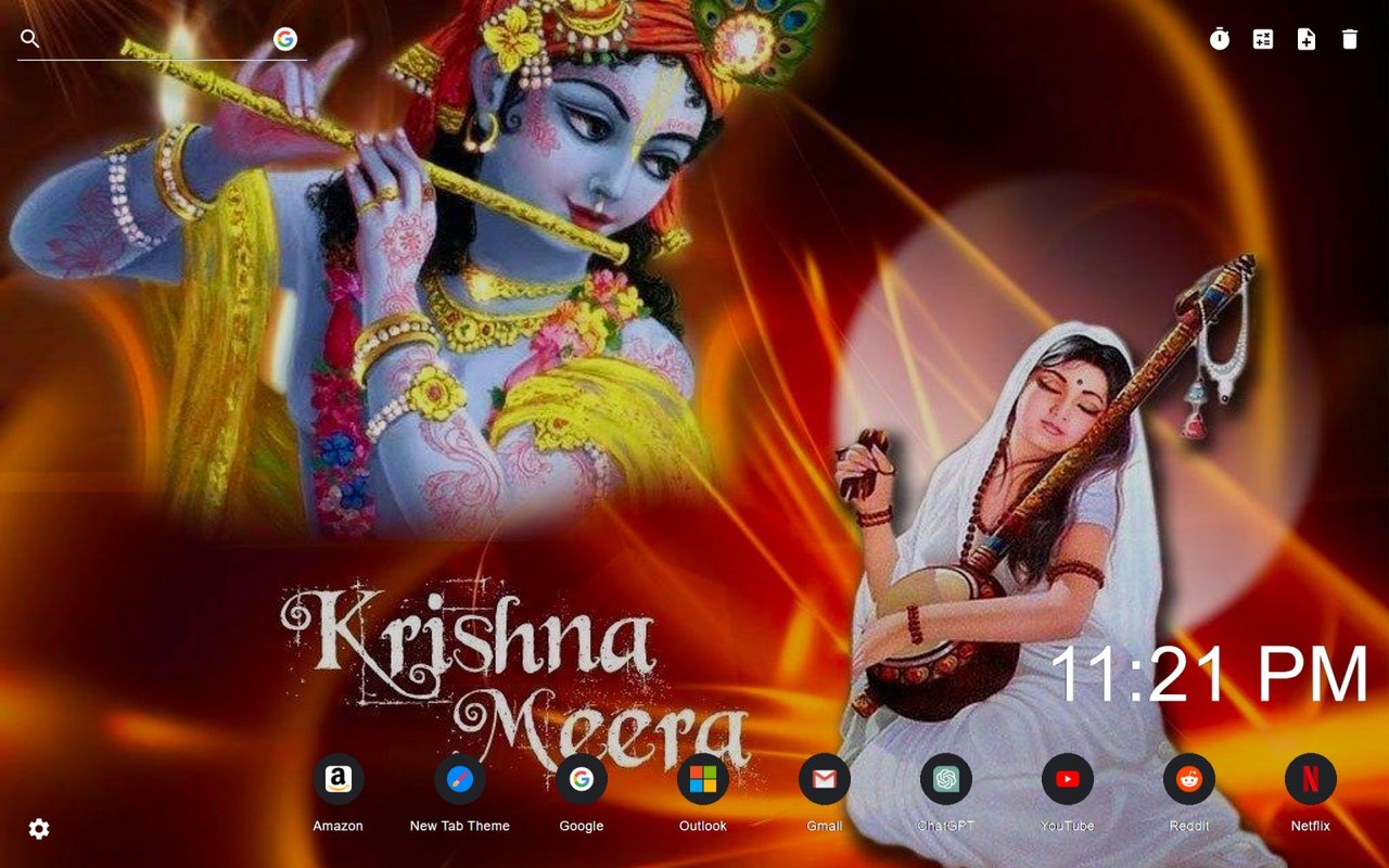 Krishna Wallpaper New Tab