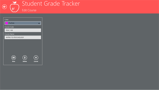 Student Grade Tracker screenshot 2