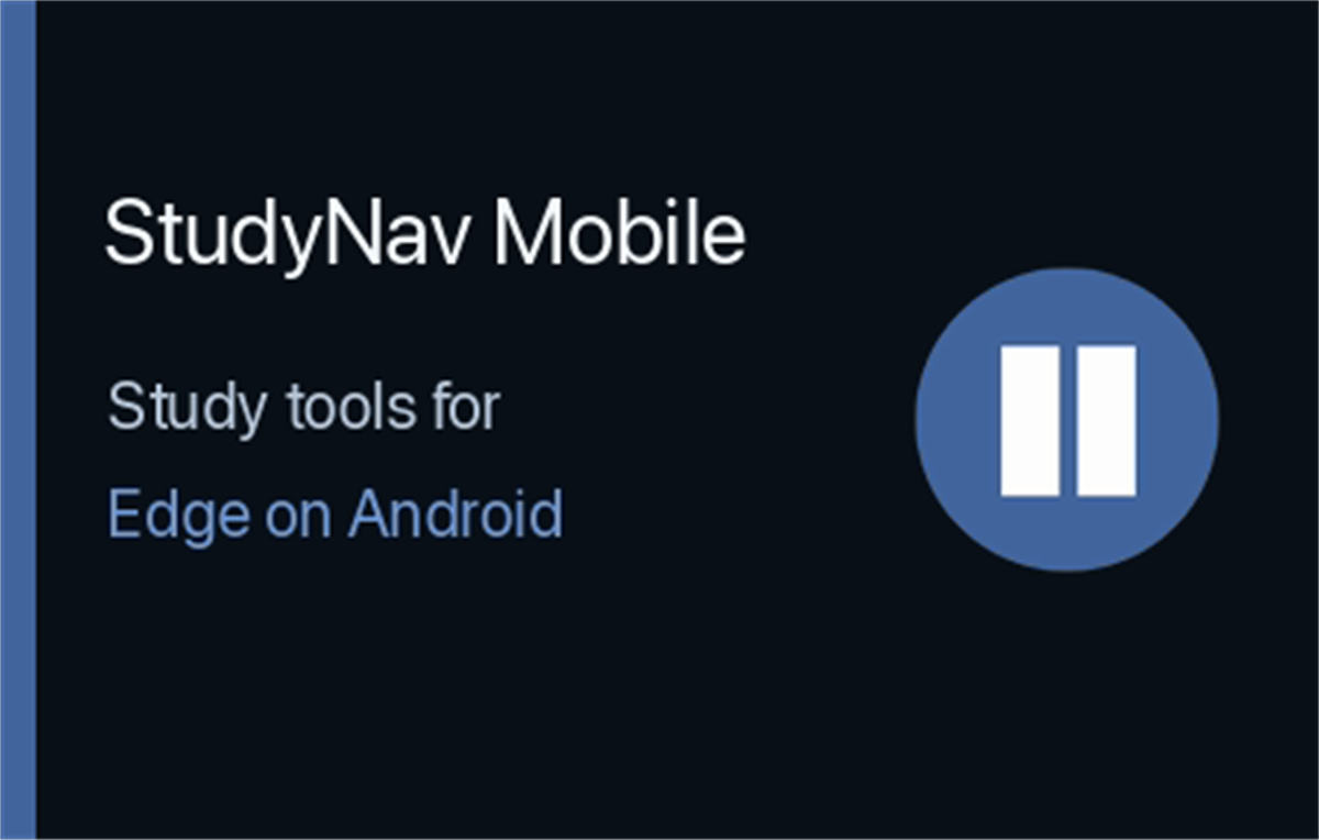 StudyNav Mobile — Unofficial Study Tools