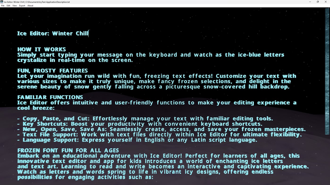 #4. Ice Editor: Winter Chill (Windows) 由: FOCUS INTERACTIVE LLC