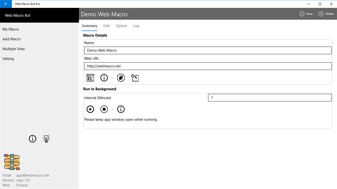 #2. Web Macro Bot (Windows) Podle: Aifen App