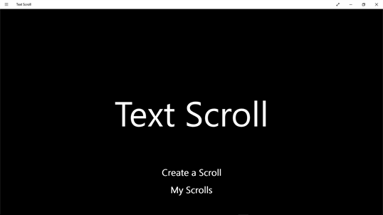 Scrolling Text App For Windows – LVWHK