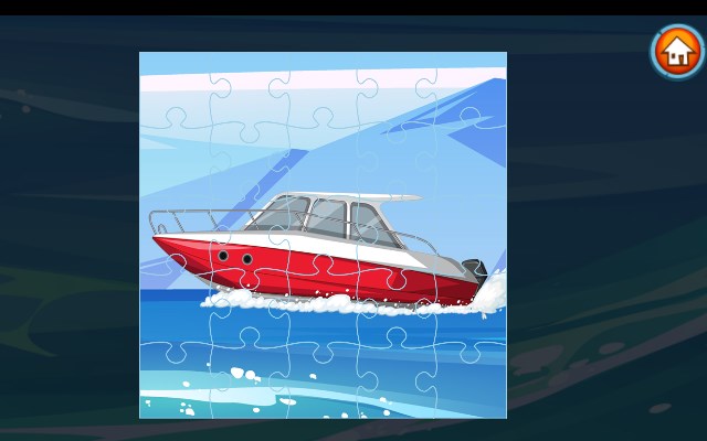 Speed Boat Jigsaw Game