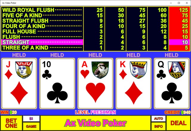 Ax Video Poker screenshot 4