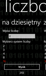 Systemy Liczbowe screenshot 4