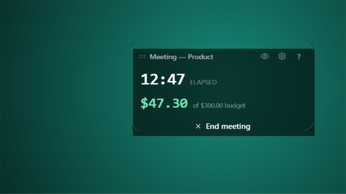 #7. MeetingMeter (Windows) By: Illusanato