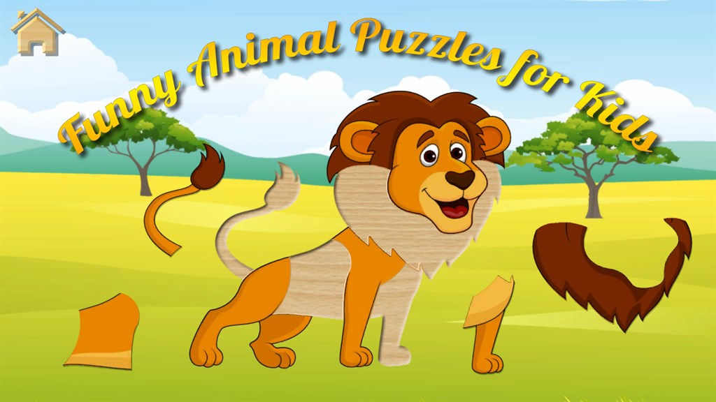 Rompecabezas de animales de dibujos animados de 9 piezas para niños pequeños