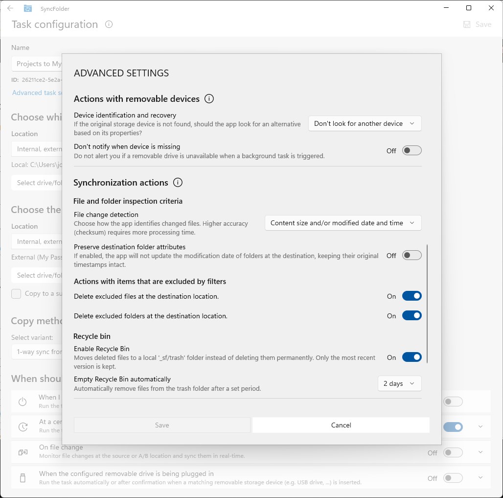 SyncFolder screenshot