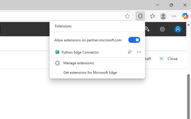 Python Edge Connector