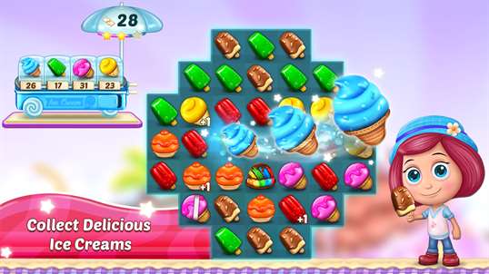 Ice Cream Paradise - Match 3 screenshot 1