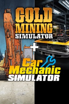 Cover poster for Simulator Pack: Car Mechanic Simulator and Gold Mining Simulator (DOUBLE BUNDLE)