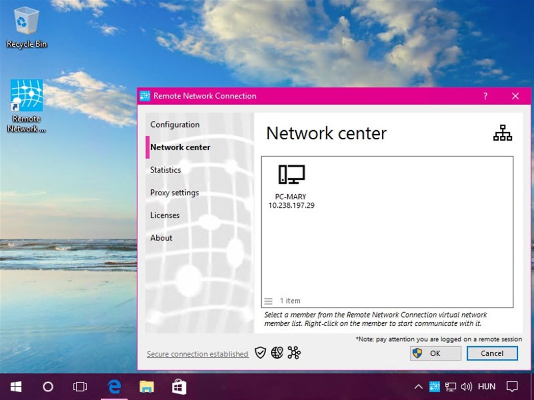 #2. Remote Network Connection (Windows) Με: CloudTrust Kft.