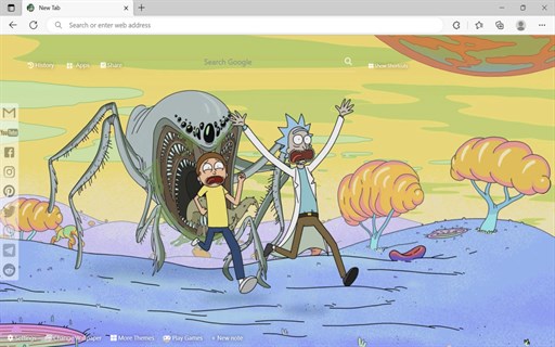 Rick and Morty Wallpaper: HD Backgrounds for Edge Browser