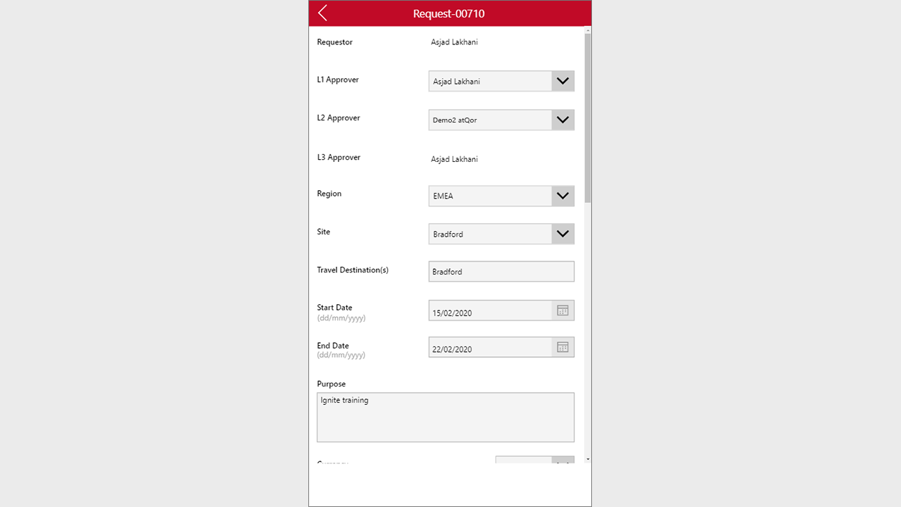 Snapshot 5 of Travel Management in Power Apps and Dynamics 365 Sales: 1-Wk Implementation