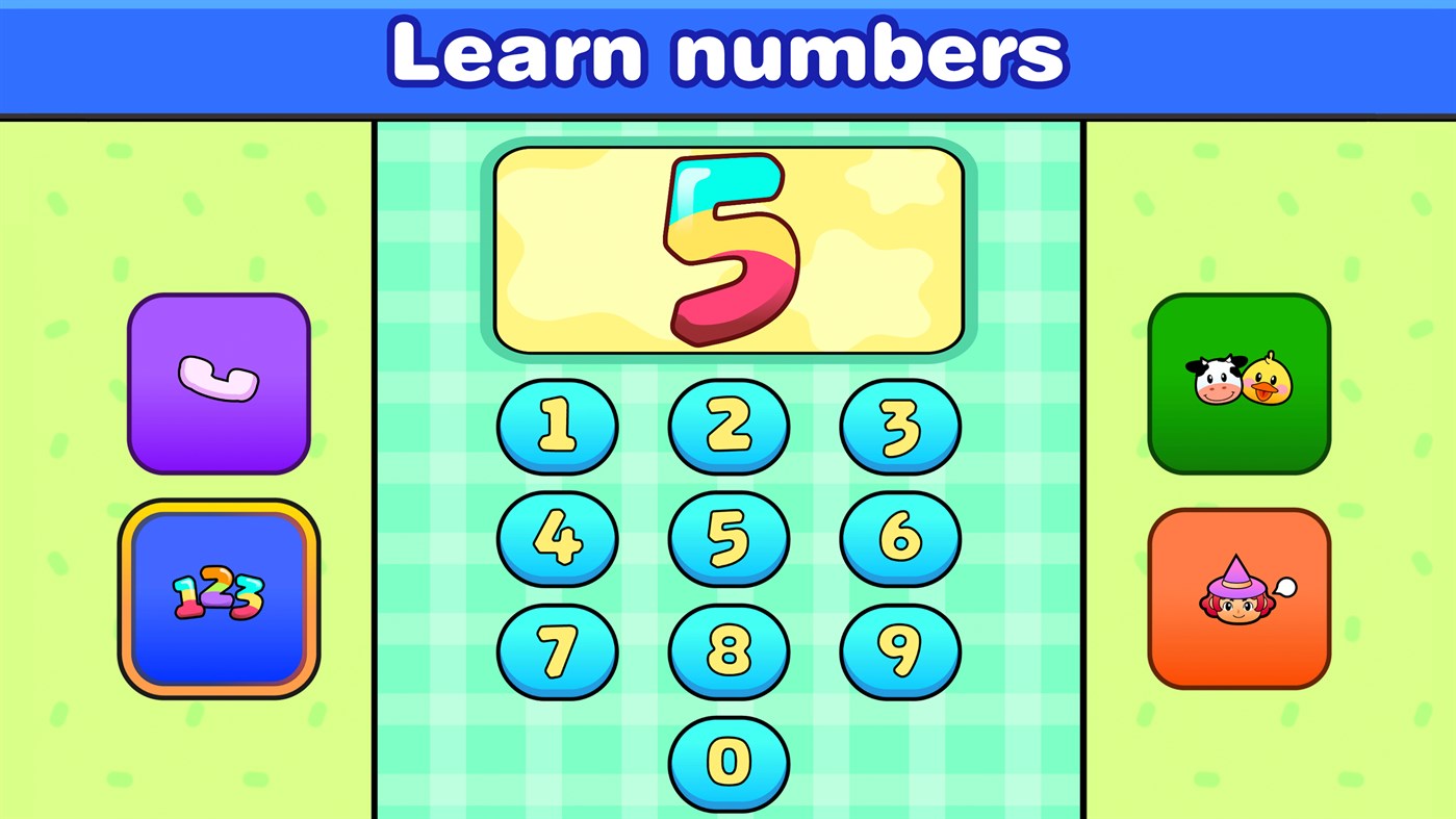 #3. Baby Phone App: Games for Babies and Toddlers (Windows) By: PLAY AND LEARN EDUCATIONAL GAMES FOR KIDS