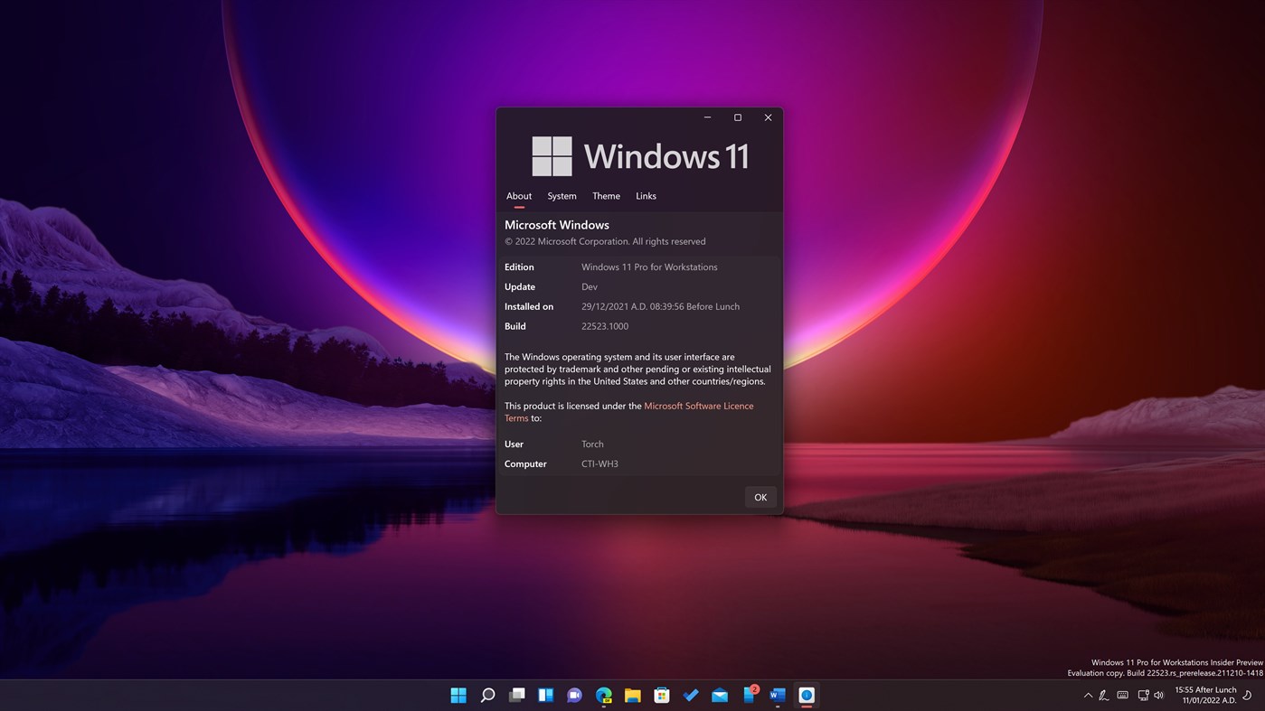 #1. Modern Winver (Windows) By: TorchGM