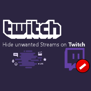 Unwanted Twitch icon