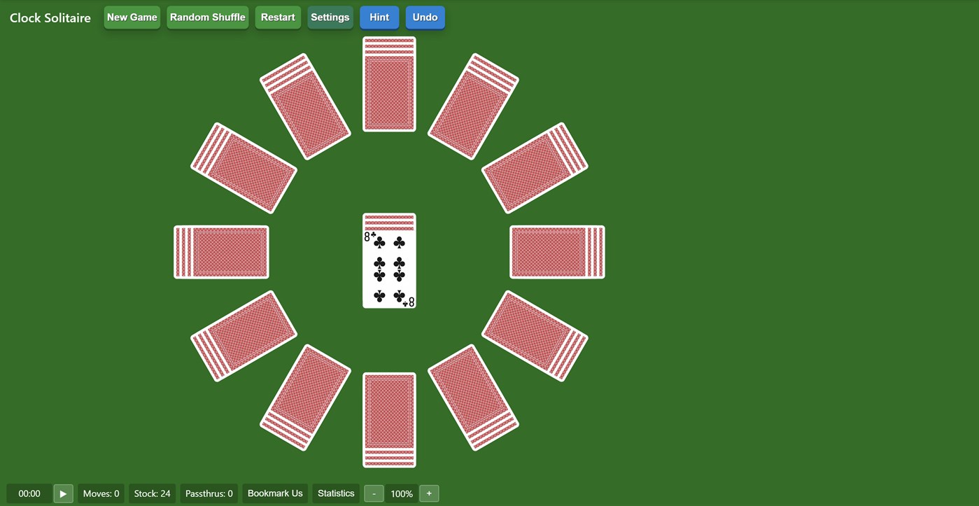 #1. Clock Solitaire Solitairex (Windows) Podle: Solitairen
