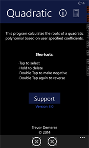 Quadratic screenshot 2