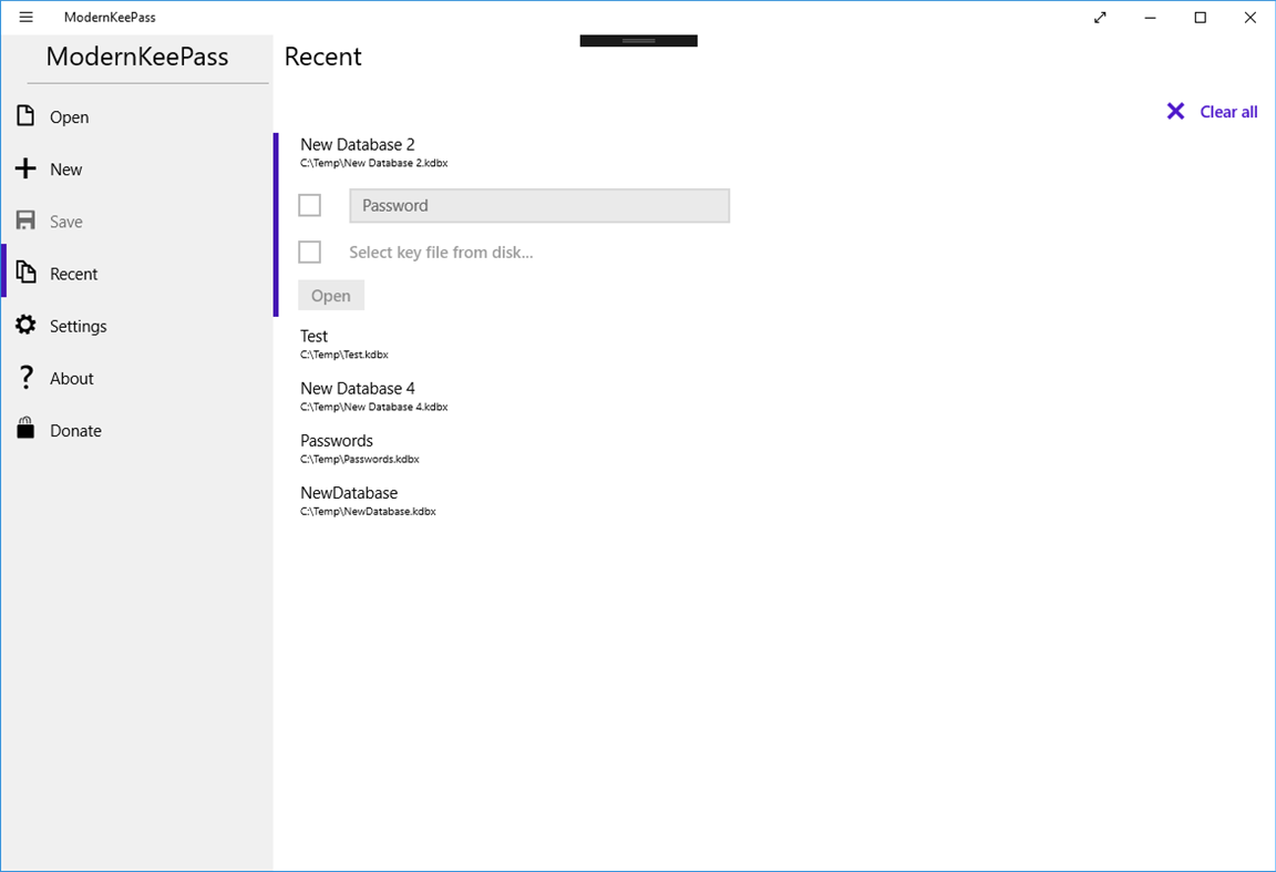 #5. ModernKeePass (Windows) Ved: wismna