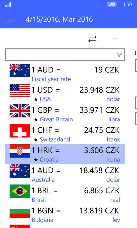 Exchange rates free Screenshots 2