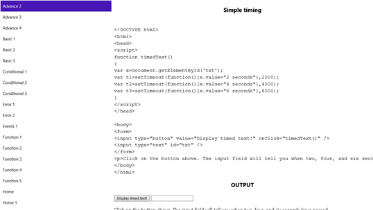 JavaScript Programs screenshot 1