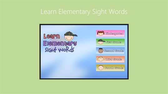 Learn Elementary Sight Words screenshot 1