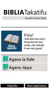 Bible in Swahili Free screenshot 1