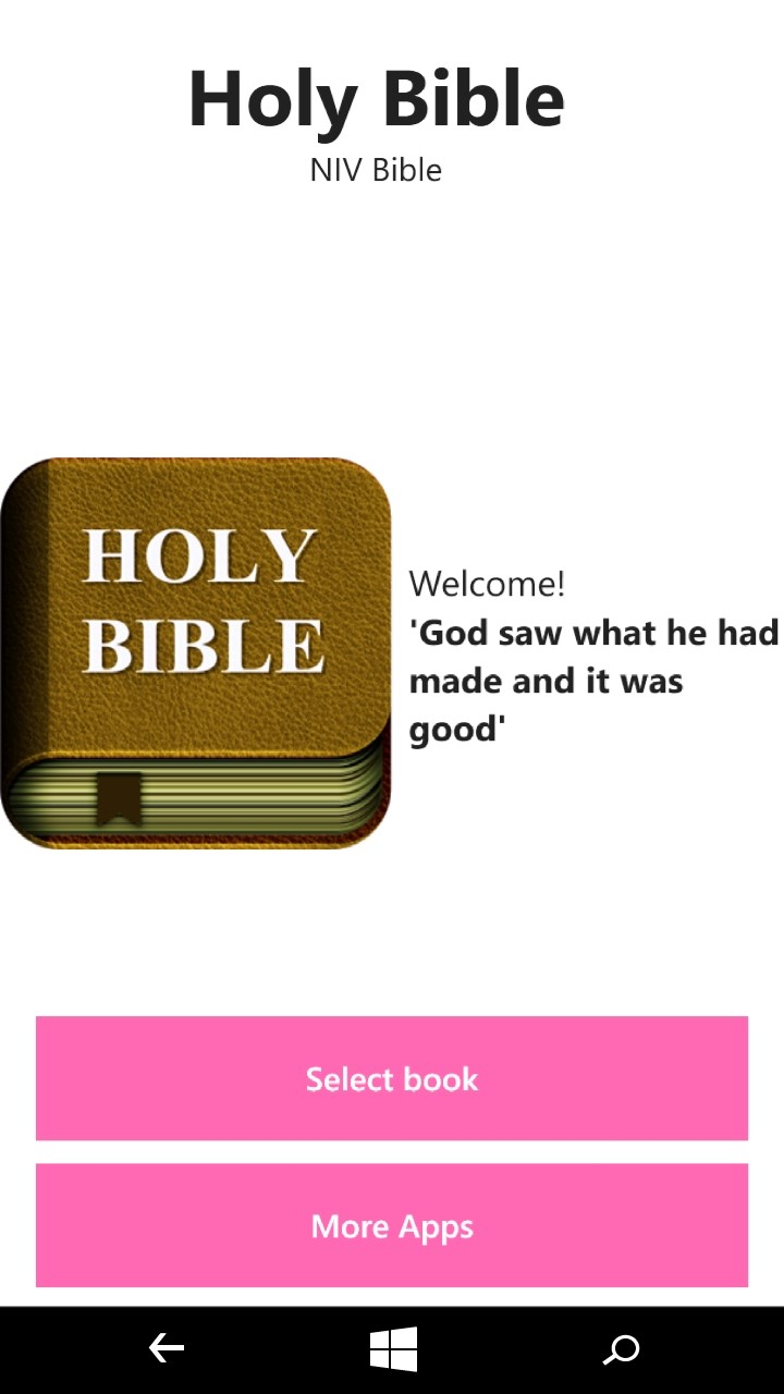 Bible NIV Free for Windows 10 Mobile