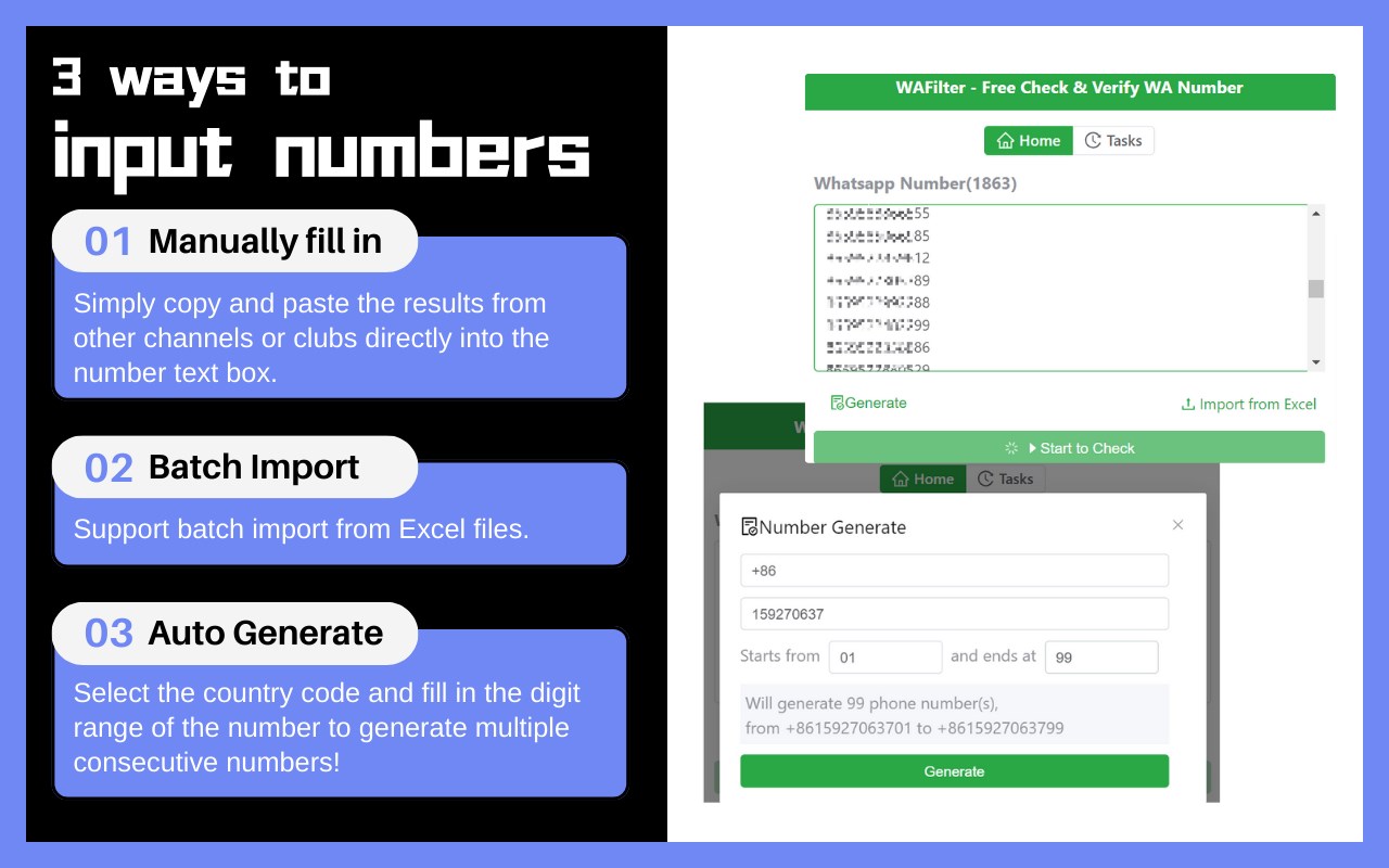 WAFilter - Free Check & Verify WA Number