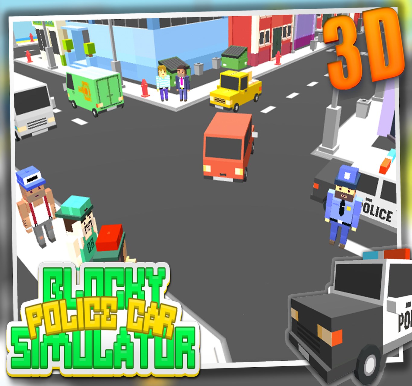 Snímek 3 Blocky Police Car Simulator windows