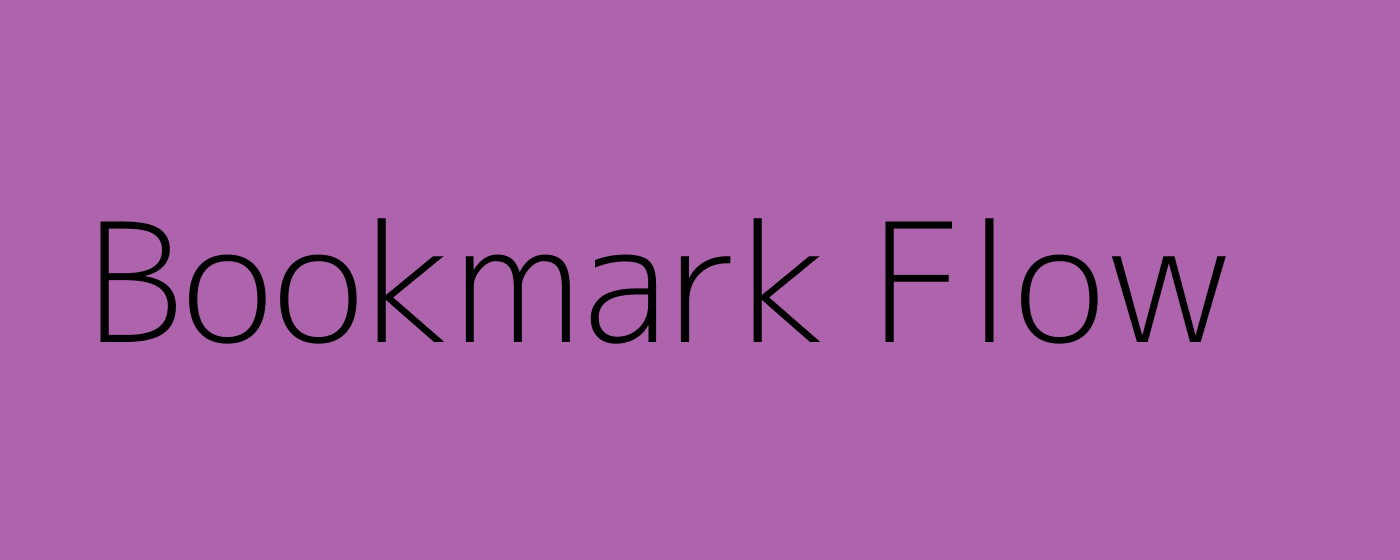 Bookmark Flow marquee promo image