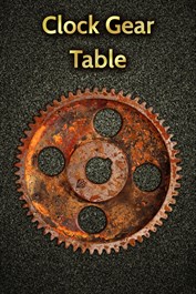 Clock Gear Table - Black Spades