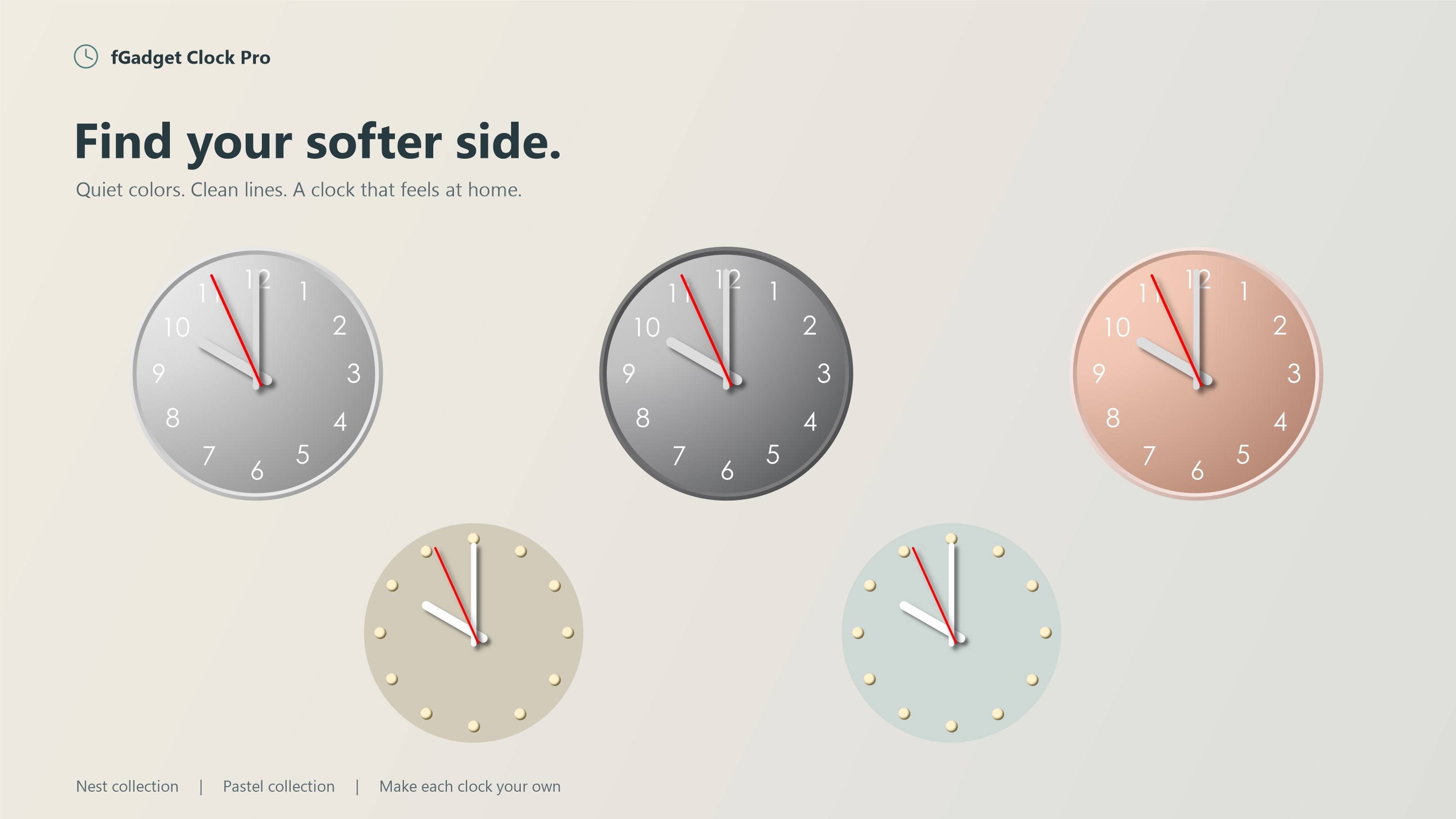 fGadget Clock Pro: Analog World Clock Desktop Widget screenshot