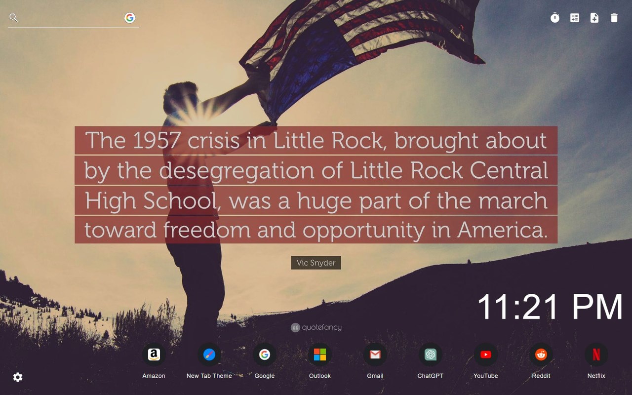 Little Rock Wallpaper New Tab Addon