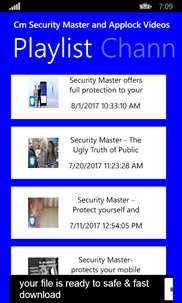 CM Security Master and Applock Videos screenshot 3