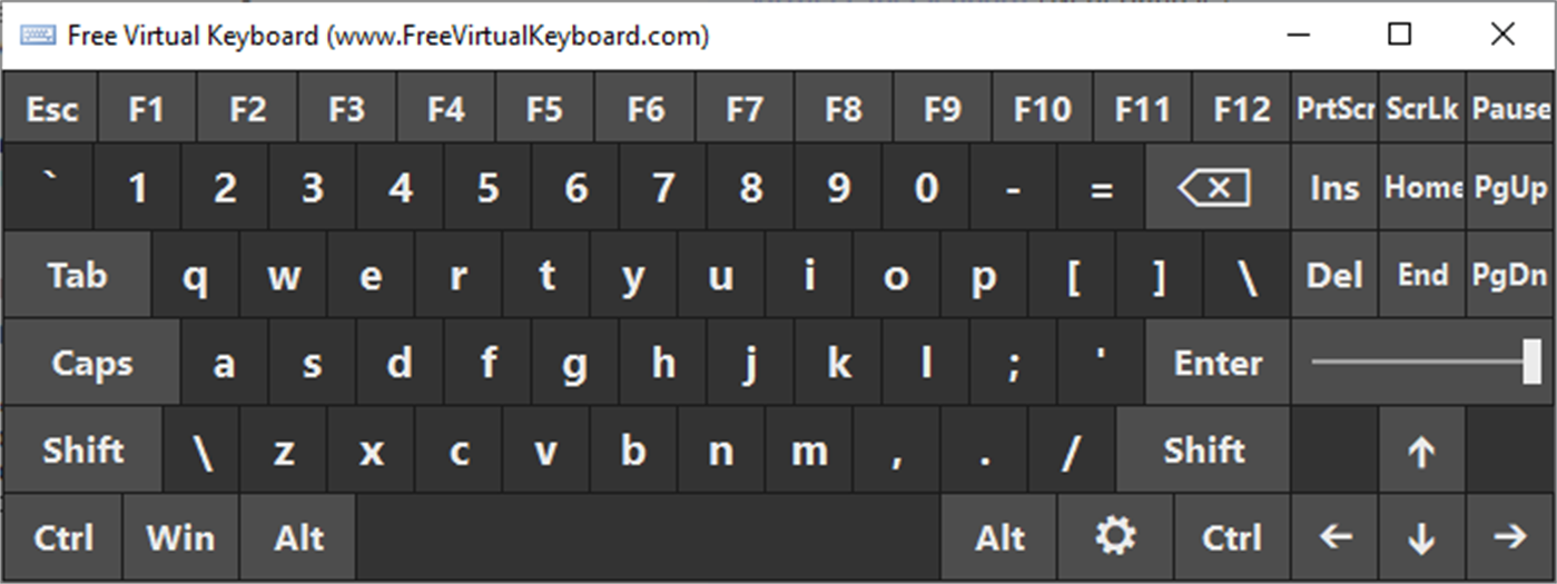 #5. Free Virtual Keyboard (Windows) Ved: Comfort Software Group