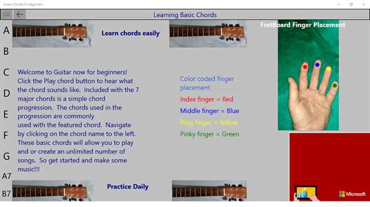 Guitar Chords for beginners screenshot 1